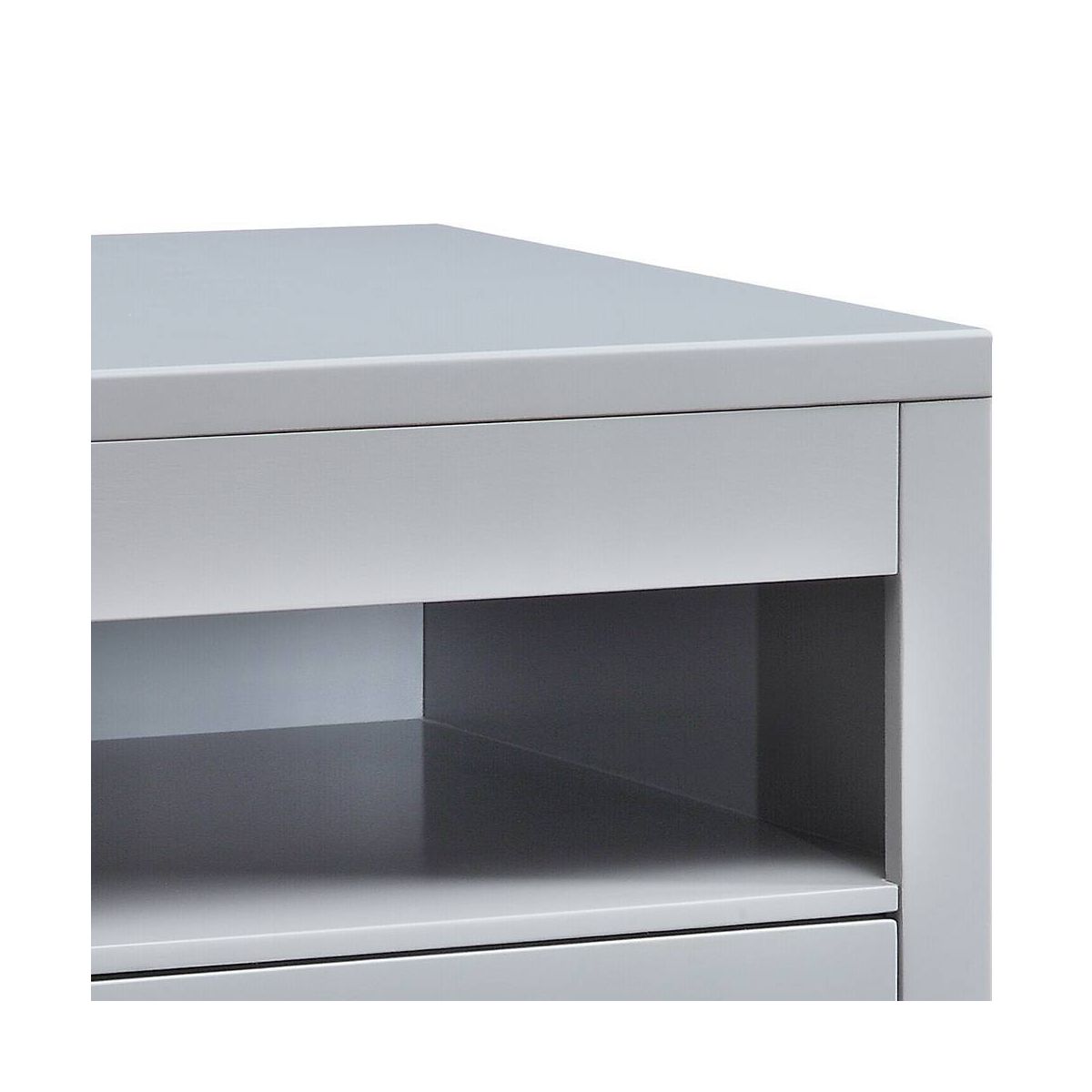 Acme Furniture Eleanor Accent Table Dove Gray Finish - thumbnail 4