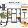 ORRD Outdoor Catio Enclosure - 62.8"L x 32.2"W x 68.5"H, Double Doors, Platforms & 2 Condos for 1-3 Cats, Black/Brown - 3 of 4