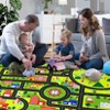 Nasitip Traffic Game City Street Map Area Rug for livingroom,Bedroom,Kids Playroom with  Machine Washable Non-Slip Carpet - 4 of 4