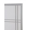 Roundhill Furniture Seto 4-Panel Room Divider Screen, Silver - 3 of 3
