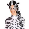 HalloweenCostumes.com  Women Women's Zebra Wig Adult, Black/White - 2 of 4