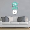 Big Dot of Happiness Medical School Grad - Hanging Porch Doctor Graduation Party Outdoor Decorations - Front Door Decor - 3 Piece Sign - 3 of 4
