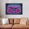 Boombox Neon by Octavian Mielu Unframed Wall Canvas - iCanvas - 2 of 4