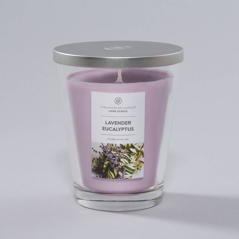 11.5oz Jar Candle Lavender Eucalyptus - Home Scents by Chesapeake Bay Candle, 1 of 9