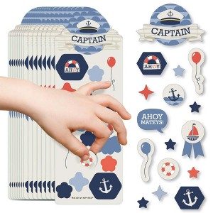 Big Dot of Happiness Ahoy - Nautical - Birthday Party Favor Kids Stickers - 16 Sheets - 256 Stickers - 1 of 4