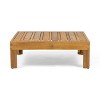 CAVINAS Patio Conversation Sets with Coffee Table, Acacia Wood Patio Sectional Furniture Set, Modern Outdoor Seating Set for Backyard - 3 of 4