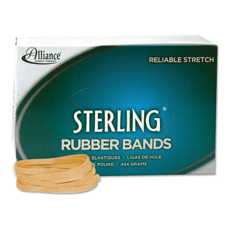 Alliance Sterling Ergonomically Correct Rubber Bands, #64, 3-1/2 x 1/4, 425 Bands/1lb Box, 1 of 4