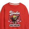 Boys' - Star Wars - Valentine Yoda One For Me Long Sleeve Graphic T-Shirt - 2 of 4