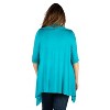 24seven Comfort Apparel Women's Plus Elbow Length Open Cardigan - 2 of 3