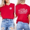 Simply Sage Market Women's Retro Let It Snow Front and Back Short Sleeve Graphic Tee - 2 of 4