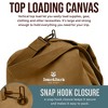 Bear & Bark Top Load Duffle Bag - Desert Brown 48x30" - 177L - Extra Large Canvas Military/Army Cargo Style Carryall Duffel for Men and Woman - 4 of 4