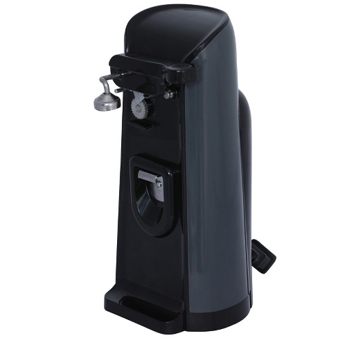 Better Chef Deluxe Electric Can Opener with Built in Knife Sharpener and Bottle Opener in Black