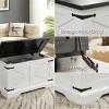 NicBex Farmhouse Square Hinged Lift Top Coffee Table with Large Hidden Storage,Barn design Center Table for Living Room - 4 of 4