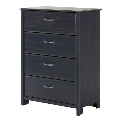 Blueberry Farmhouse 4-Drawer Chest with Soft Close
