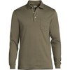 Lands' End Men's Long Sleeve Cotton Supima Polo Shirt with Pocket - 3 of 3