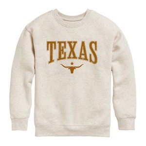 ゆ*い様 vintage sweat Boys' Instant Message Collegiate Texas Graphic Long Sleeve Fleece