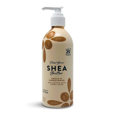 Peet Bros. Shea Butter Body Lotion - Argan & Sandalwood - 10 fl oz