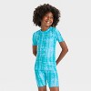 Girls' 2pc Short Sleeve Tight Fit Rib-Knit Pajama Set - Cat & Jack™ - 3 of 4