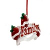 Polarx 2.5 Inch Red Family Glittered Holiday Tree Ornaments - 2 of 2