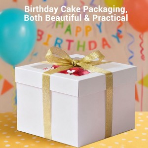 14-Piece Dessert Stand Set (White) – 4 Tiered Cake Stands (3-Tier & 2-Tier) + 6 Rectangular Appetizer Trays - 1 of 4