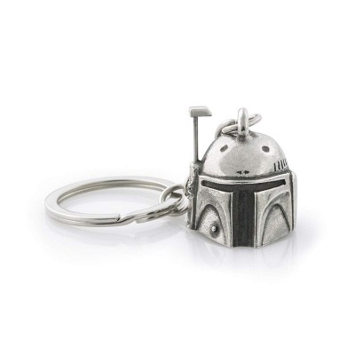 Royal Selangor Hand Finished Star Wars Collection Pewter Boba Fett Keychain Gift