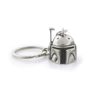 Royal Selangor Hand Finished Star Wars Collection Pewter Boba Fett Keychain Gift - 1 of 4