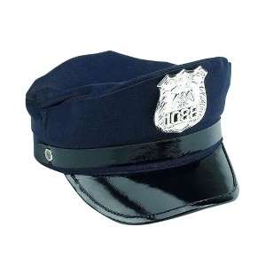 Aeromax Police Cap Adjustable Child Costume Hat | Youth Size - 1 of 4