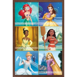Trends International Disney Princess - Scenic Grid Framed Wall Poster Prints - 1 of 4