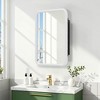 Dovelina Wall Medicine Cabinet Mirror Cabinet Multifunctional Wall-Mounted Mirrored Cabinet with Magnetic Doors - 2 of 4