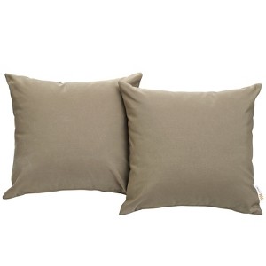 Modway Convene Two Piece Outdoor Patio Pillow Set - 1 of 3