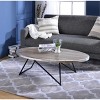 Allis Weathered Gray Oak & Metal Finish Coffee Table - 3 of 4
