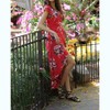 Women's Floral Walk Through Maxi Romper - ANGIE - 3 of 4