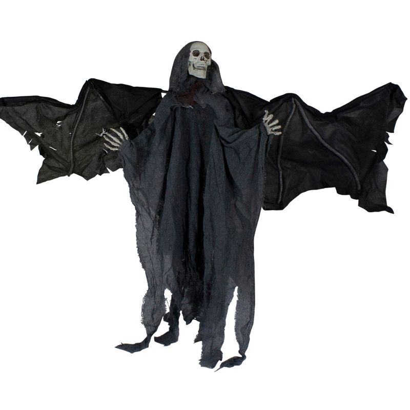 Northlight 50" LED Lighted and Animated Winged Grim Reaper Halloween Decoration, 1 of 6
