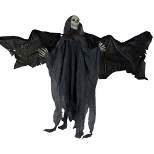Northlight 50" Animated Hanging Winged Grim Reaper with LED Eyes Halloween Decoration
