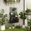 Outsunny Metal Raised Garden Bed with Trellis, Freestanding or Wall Mounted Raised Flower Bed with Privacy Panel for Garden, Patio, Balcony - 3 of 4