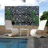 Dovelina Metal Outdoor Privacy Screen Freestanding Patio Decorative Screens - 72"x47", Black, Summer - image 3 of 4