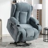 Power Lift Recliner Chair for Elderly with Heat and Vibration Massage, Infinite Position, USB Port and Side Pockets - 2 of 4