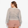 Women's V-Neck Open Work Pullover Sweater - Wild Fable™ - 3 of 3