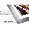 Americanflat 13x13 Silver Graduation Frame - 2 Opening Mat Displays 8"x10" Photo and Tassle. Square Frame with Tempered 2X Sawtooth Hangers - 3 of 4
