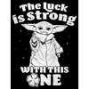 Women's Star Wars: The Mandalorian Grogu St. Patrick's Day Stars Luck is Strong with this One T-Shirt - 2 of 4