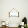 VIP Metal 11 in. White Reversible Open Closed Hanging Sign - 3 of 4
