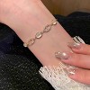 Gold Copper Crystal & Cat's - Eye Themed Modern Women's Bracelet - 2 of 4