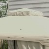 Resenkos Outdoor Garden Gazebo, Sunshade Gazebo Canopy,9.6' x 11.6' Patio Gazebo Outdoor Canopy Shelter with 2-Tier Roof and Netting, Cream White - 2 of 4