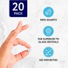 Impresa Quartz Pearl Beads Balls - 20 Pack - 6mm OD Clear Quartz Crystal Spacer Beads for Jewelry Making, Bracelets and Crafts - 2 of 4