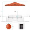 Sonkuki 9 FT Outdoor Patio Umbrella Market Table Umbrella With a Crank for Garden, Deck and Pool - 3 of 4
