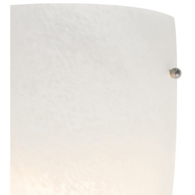 Elegant Minimalist White LED Wall Sconce in Brushed Steel
