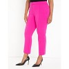 ELOQUII Women's Plus Size Petite The Ultimate Stretch Slim Leg Pant - 3 of 4