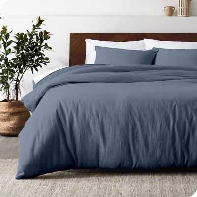 Linen Duvet Cover and Sham Set by Bare Home