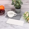 Unique Bargains Water Absorbent Diatomite Soap Dish Drying Mats with Grooves 12.2 x 3.94 Inch - 3 of 4