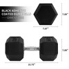 Signature Fitness Hex Dumbbells Non-Slip Free Weights Full Body Strength Training Home Gym Workout Equipment Set - 2 of 4